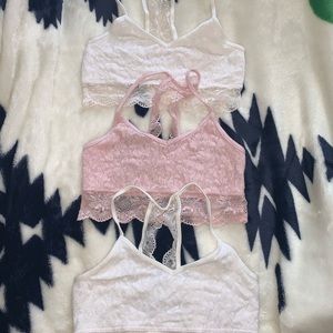 3 pack of abercrombie kids bralettes